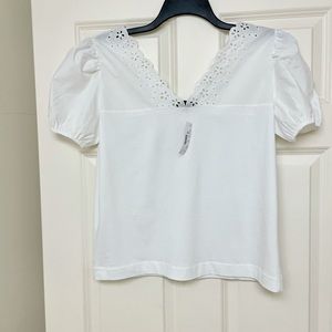 J. Crew white blouse